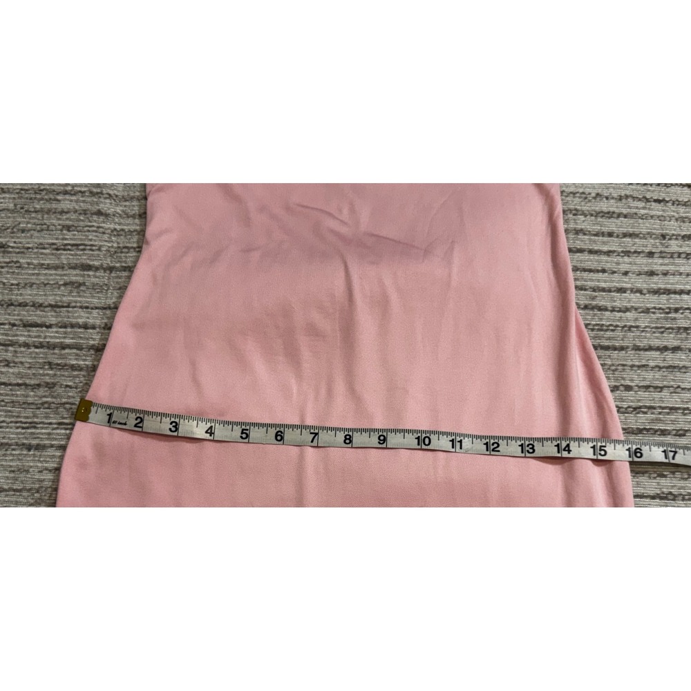 SHEIN Women Pink Spaghetti Strap Bodycon Mini Dress Size M Medium Scoop Neck - Picture 5 of 6